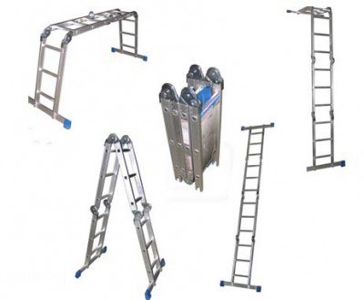 Прокат (аренда) лестницы-трансформер 4-х секционной Алюмет Т455